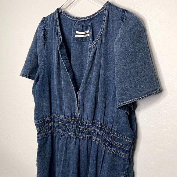 Anthropologie Somerset Cotton Denim Mini Dress XL - Picture 6 of 10
